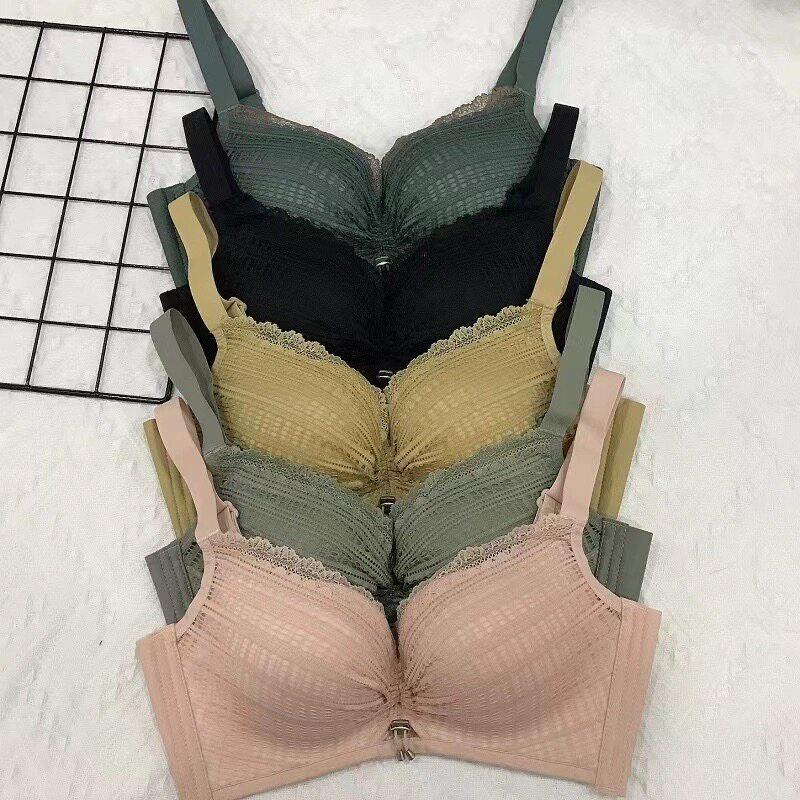 正品无磁无钢圈天然乳胶棉聚拢美胸内衣小胸显大收副乳无痕文胸罩