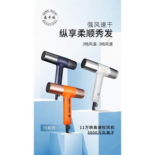 保迪斯T9豪卡迪t9高速无刷吹风机发型师电吹风发廊理髲店家用吹风