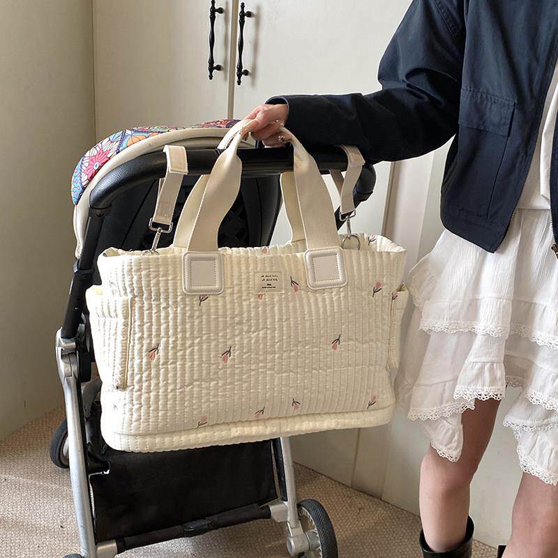 妈咪包妈妈和婴儿包2025新的大容量产妇检查包可爱的手提包斜挎包