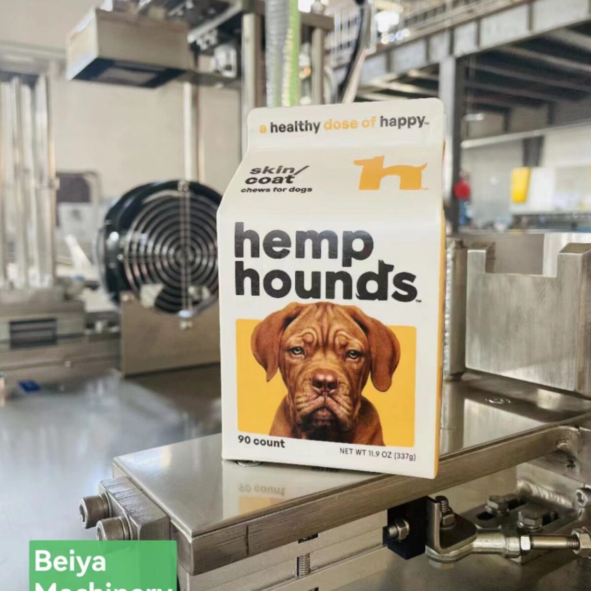 灌装狗粮，猫粮屋顶型纸盒灌装机