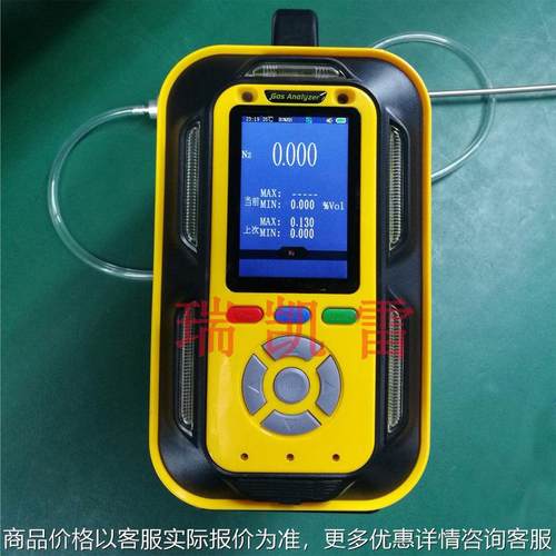 泵吸便携式2气体纯度检测仪瓶装99.999%氮气分析仪