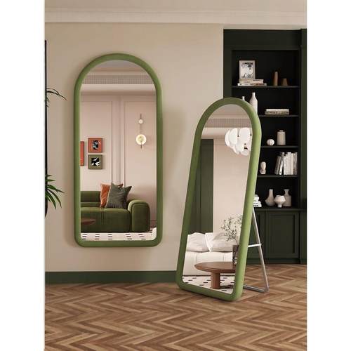 落地全身镜家用贴墙高清不变形真实ins风服装店试衣镜客厅穿衣镜