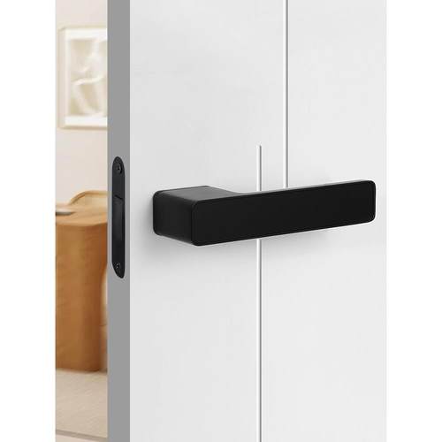 意式极简门锁室内卧室磁吸静音房门锁生态门锁现代简约木门锁把手