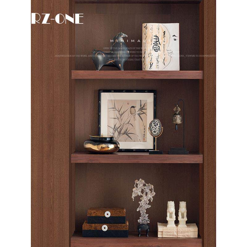 高端中世纪风格陶瓷艺术新中国风客厅禅宗茶室样板间装饰摆件