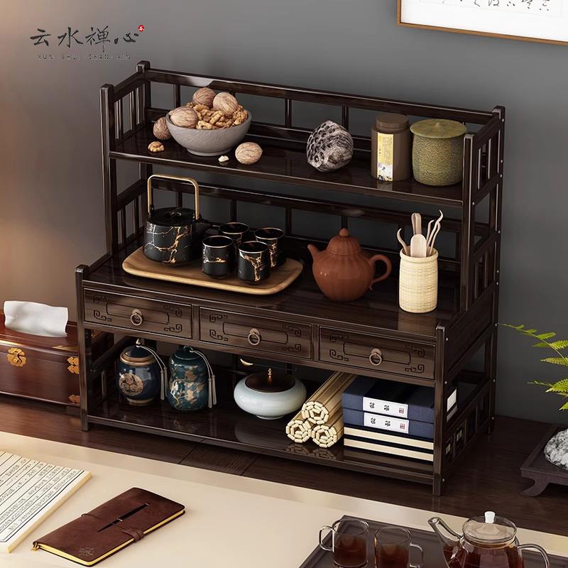 桌面博古架茶杯架茶具架子置物架茶壶架茶货架展示架紫砂壶摆放架