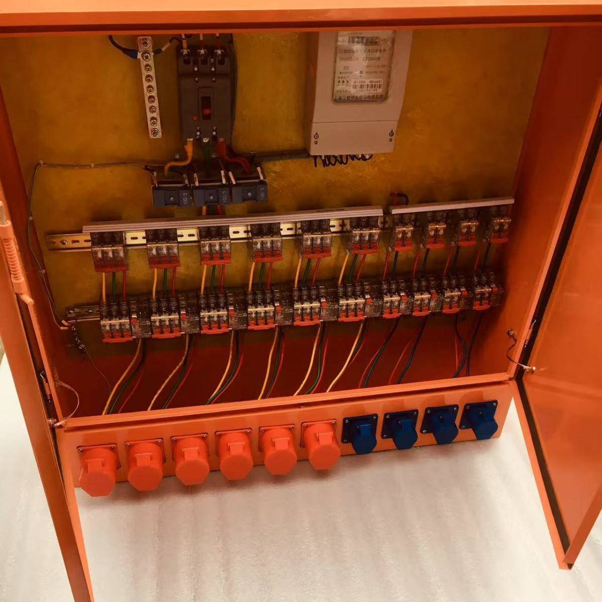 工地临时一级二级三级高脚支架配电箱工地防爆插座箱临电箱