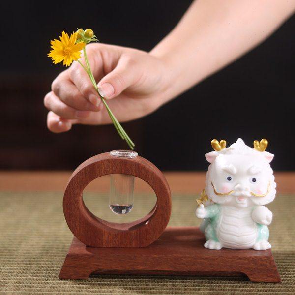 中式古风禅意花瓶花插迷你花器玻璃管水培绿植茶室玄关装饰摆件,家居饰品,花瓶,淘宝优惠券,粉丝福利购,淘宝优惠卷