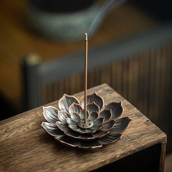 禅意莲花香插立式多孔檀香炉家用室内熏香香座香托香薰炉茶道摆件,家居饰品,香薰炉,淘宝优惠券,粉丝福利购,淘宝优惠卷