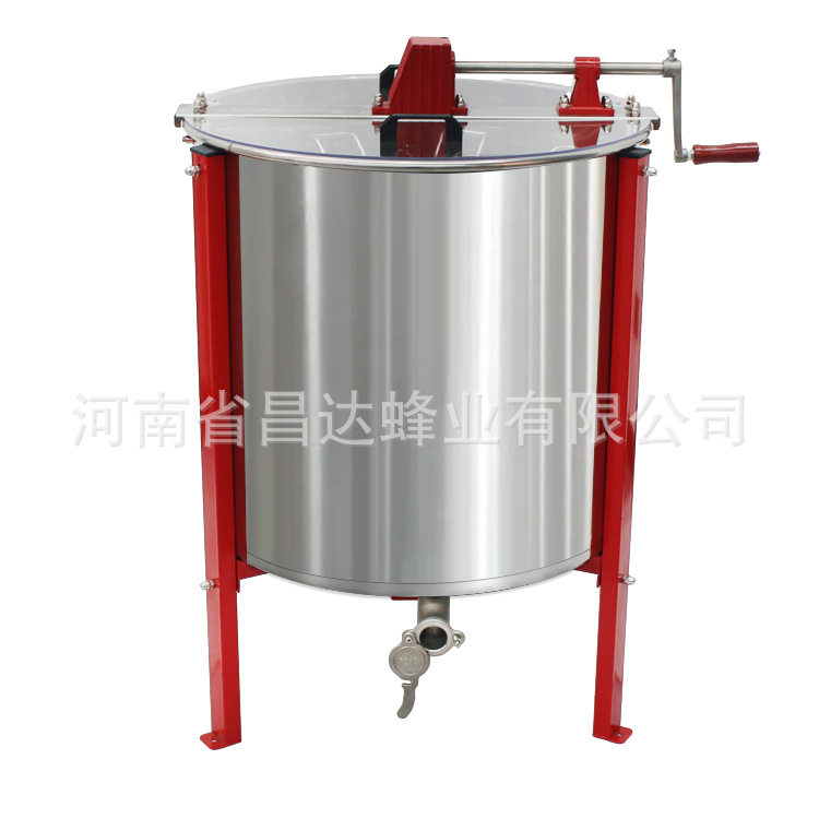 蜂旺8框手动摇蜜机不锈钢摇蜜机（带支架）蜂蜜风分离机打糖机