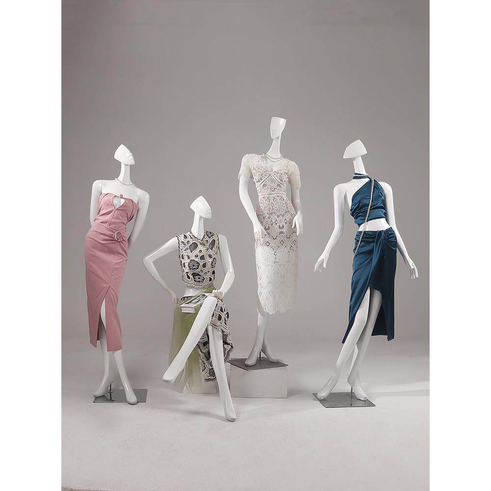 服装店模特道具女模人偶假人体橱窗陈列内衣婚纱展示女模特展示架