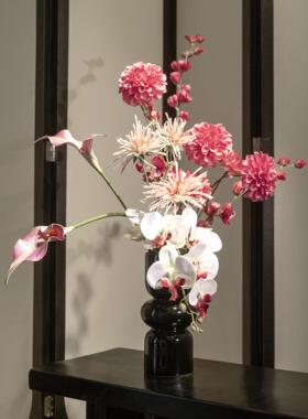 乔迁仿真花束装饰新年摆件家居客厅桌面花瓶婚房高级感插花工艺品