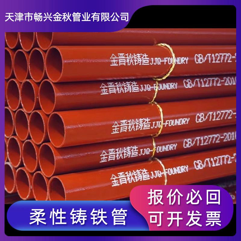 厂家W型柔性铸铁排水管A型机制铸铁管铸铁管件齐全