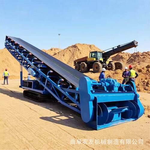 建筑料场砂石土方取料机小石子装车机300方全自动铲运扒料机