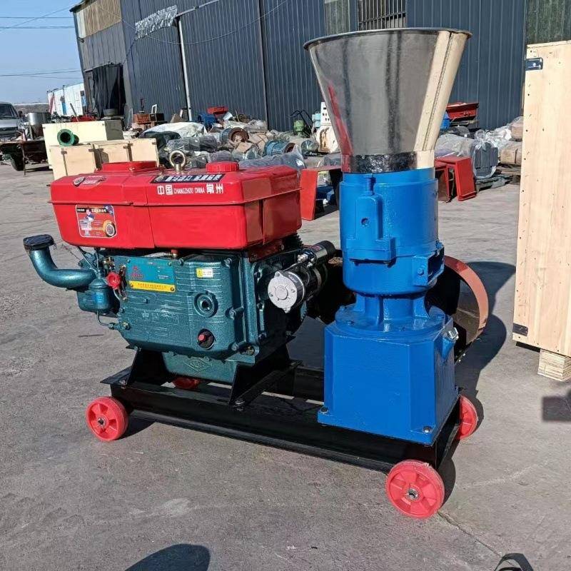 20马力柴油麸皮粮食颗粒机鸡鸭鹅粮食精饲料颗粒机稻壳颗粒机