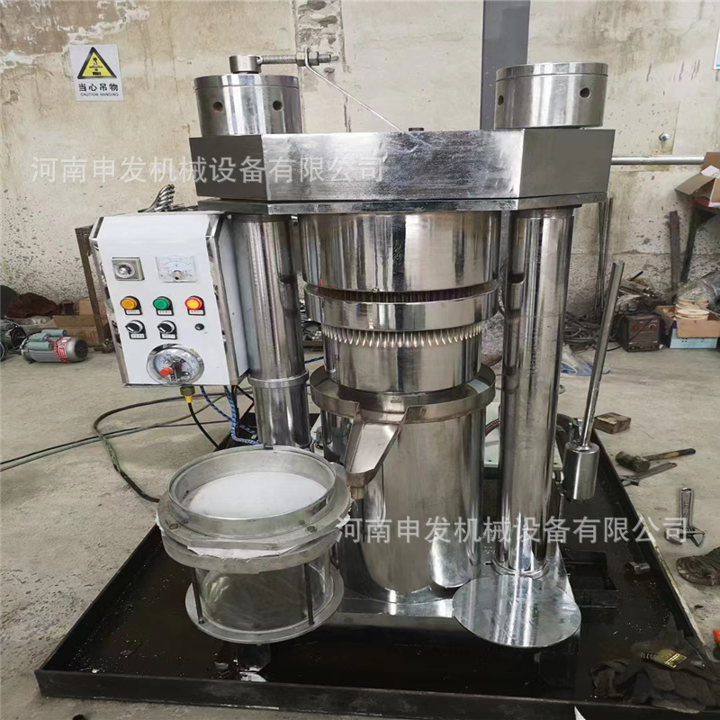 立式核桃仁榨油机 液压芝麻香油机 全新商用液压榨油机