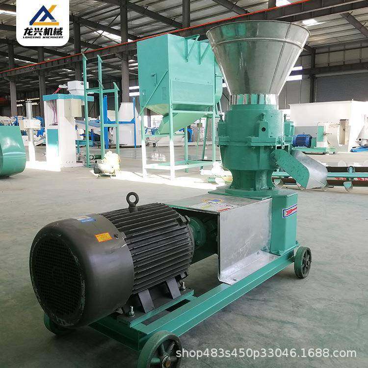 电机驱动款饲料机养殖家兔造粒设备多种磨盘规格可选