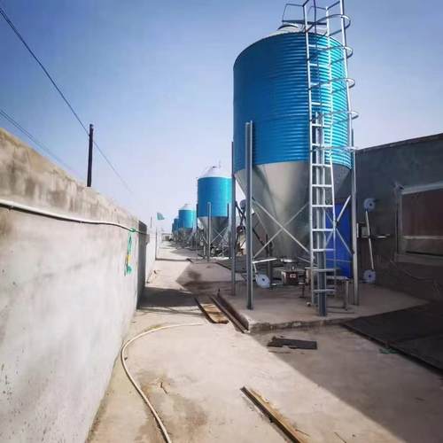 养殖场料塔料线自动上下料镀锌板料塔