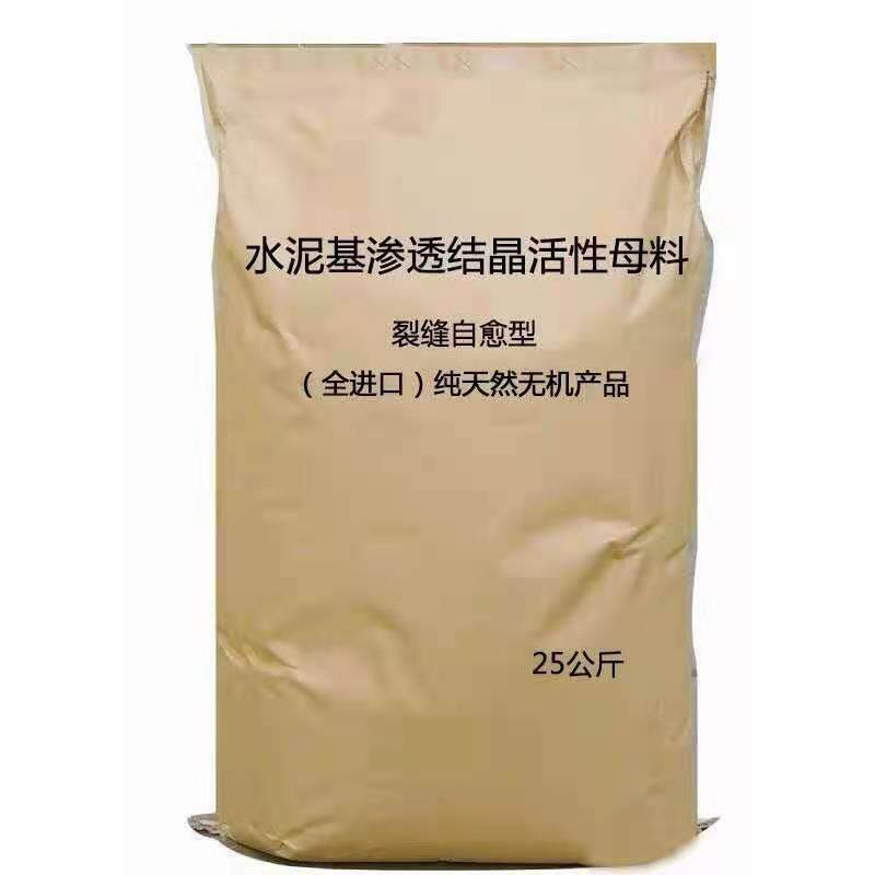 水泥基渗透结晶防水母料地铁地下室水池鱼塘隧道防水涂料混凝土