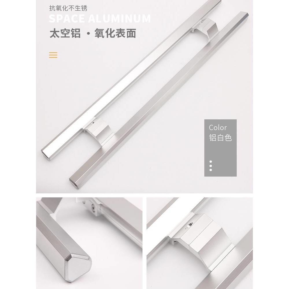 加厚无框玻璃门拉手 肯德基有框门把手 防火门KTV门拉手 可定制