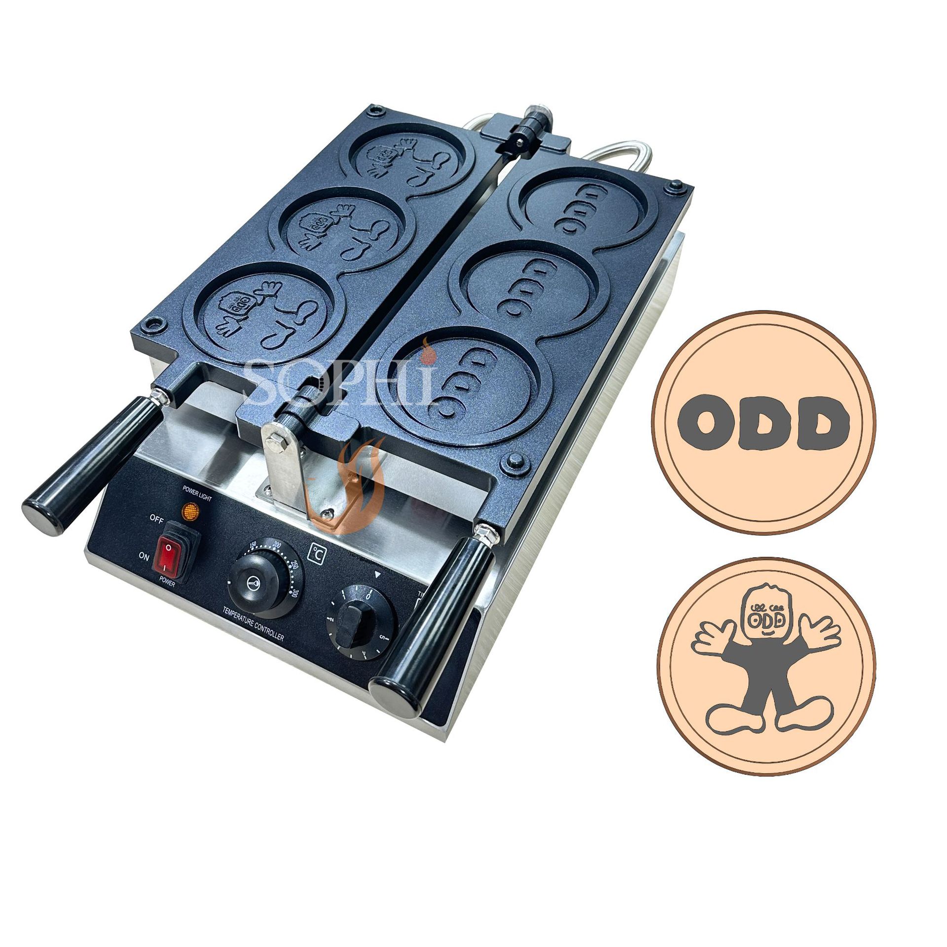 custom coin cake machine waffle  non-stick baking tray