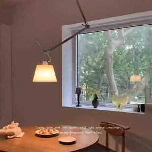 摇臂餐厅吊灯圆餐桌灯可移位书房中古灯卧室设计师灯具无上良品