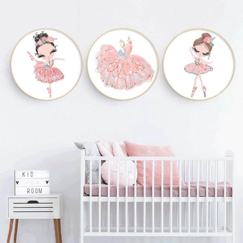 5d钻石画满钻客厅北欧粉色卡通女孩公主卧室十字绣2024新款钻石绣,居家布艺,钻石绣,淘宝优惠券,粉丝福利购,淘宝优惠卷