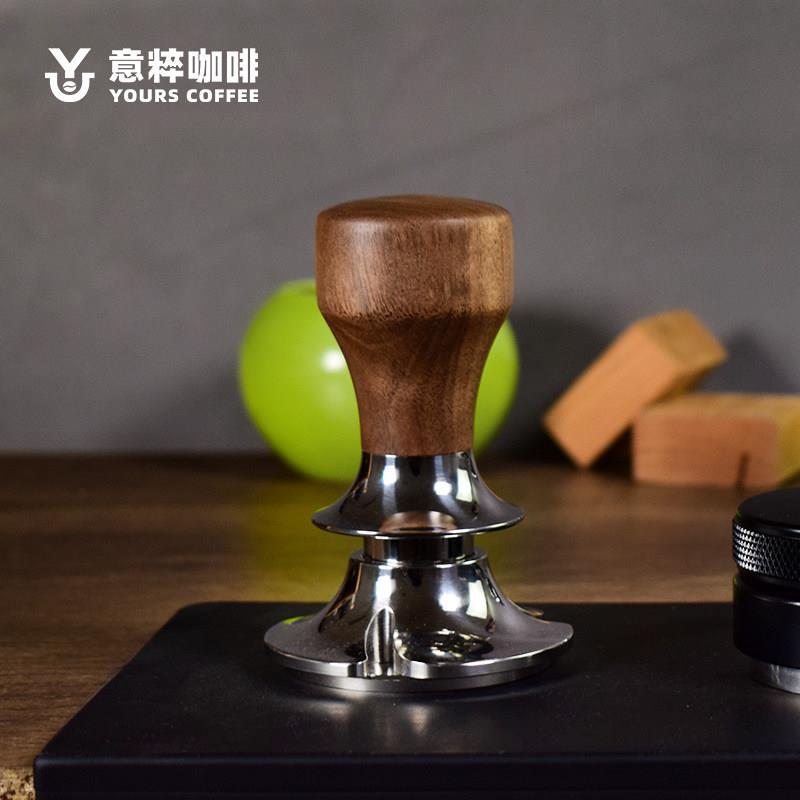 意式咖啡压粉器58.5mm不锈钢专业填压工具可调深度压粉锤咖啡冲煮