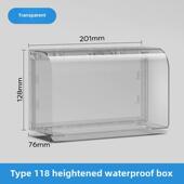 118型三位一体加强型粘接插座加强型防水盖盒浴室浴室开关面板防