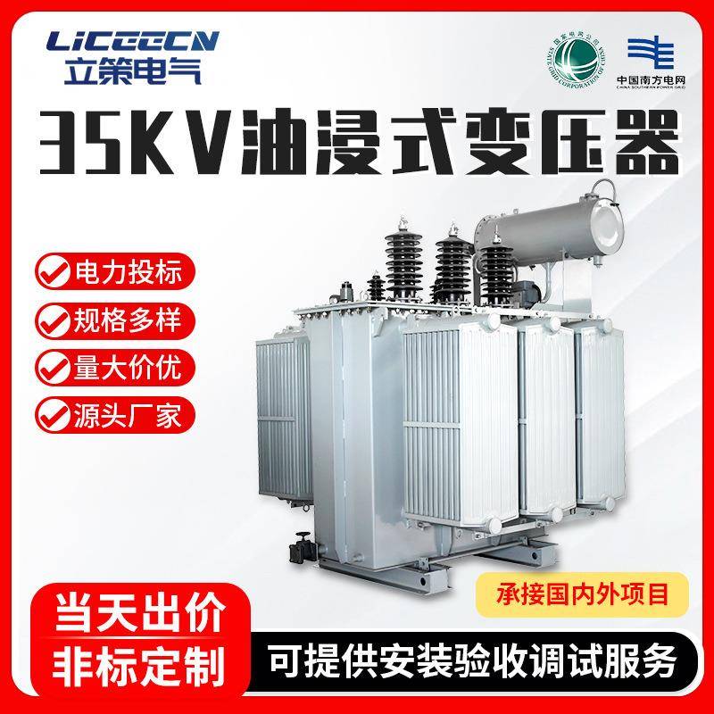 35KV油浸式变压器250/630kva大功率户外高压三相油浸式电力变压器