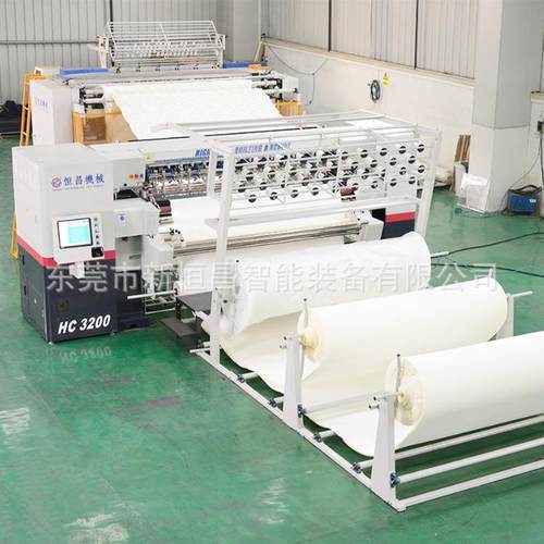 东莞恒昌长期销售电脑床垫绗缝机设备多针多头款绗缝机