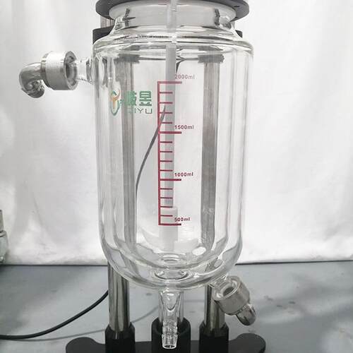 QYSF-3AG龙实室设备套反应器特氟喷涂防腐框架3L双夹层验玻璃反应