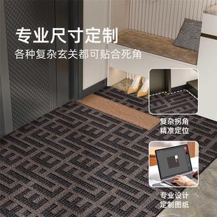 进门大门口防滑加厚地毯家用耐脏可擦洗门外垫子 入户地垫2024新款