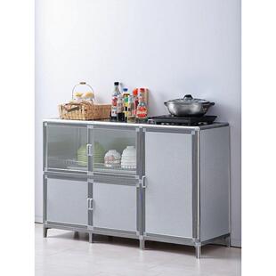 综合收纳柜收纳柜家庭厨房不锈钢灶具柜收纳柜餐具柜