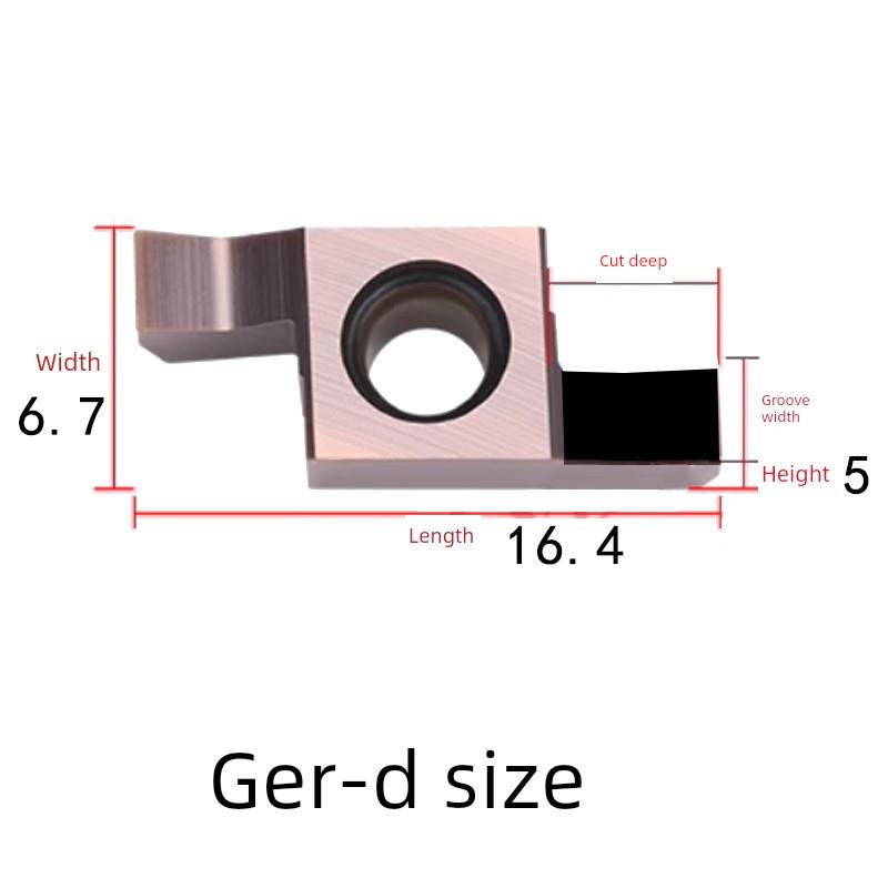 内孔小孔径切槽刀片GER100/150/200/300/400-A/B/C/D 装SIGER刀杆