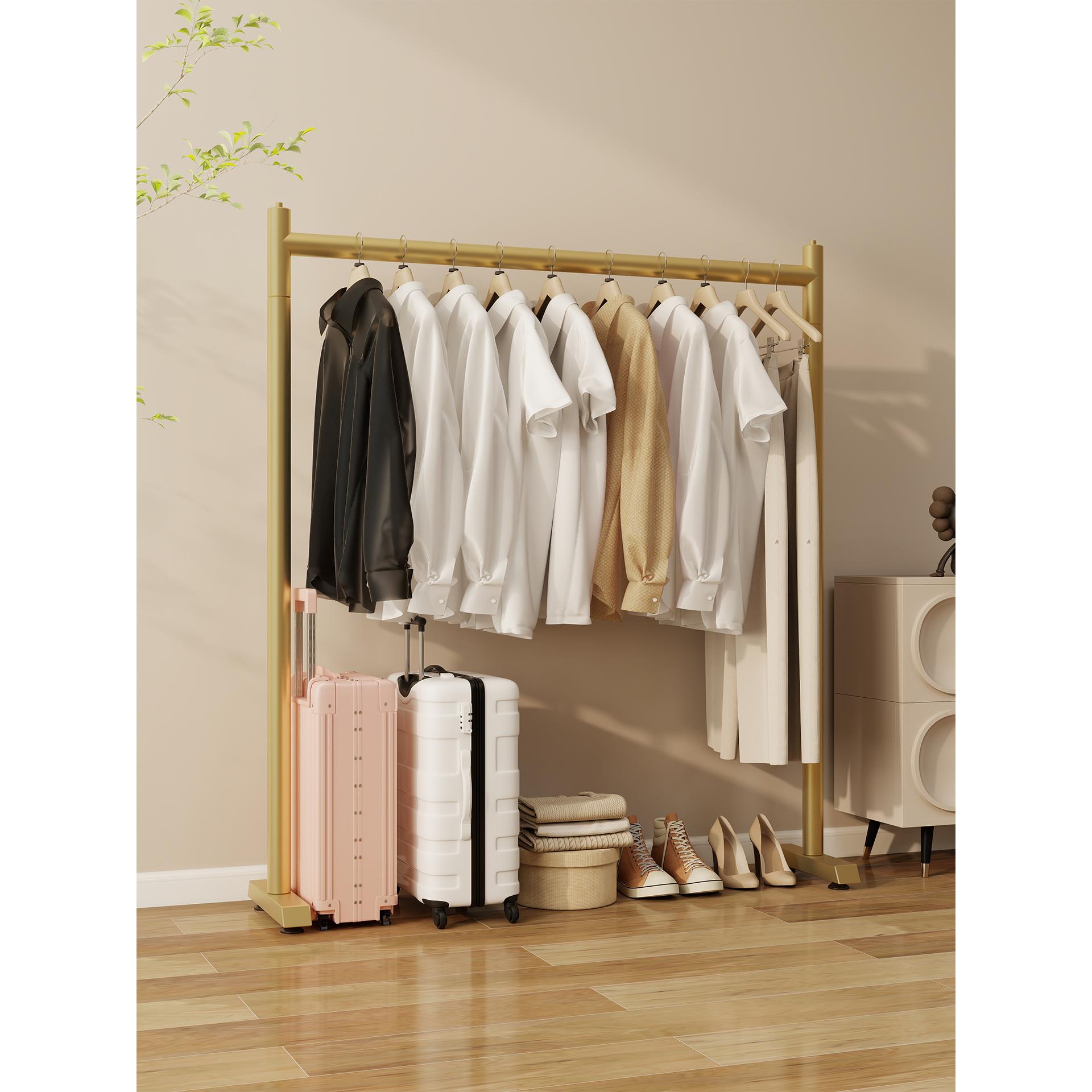 窄脚加厚衣架垂直阳台户内晾衣架