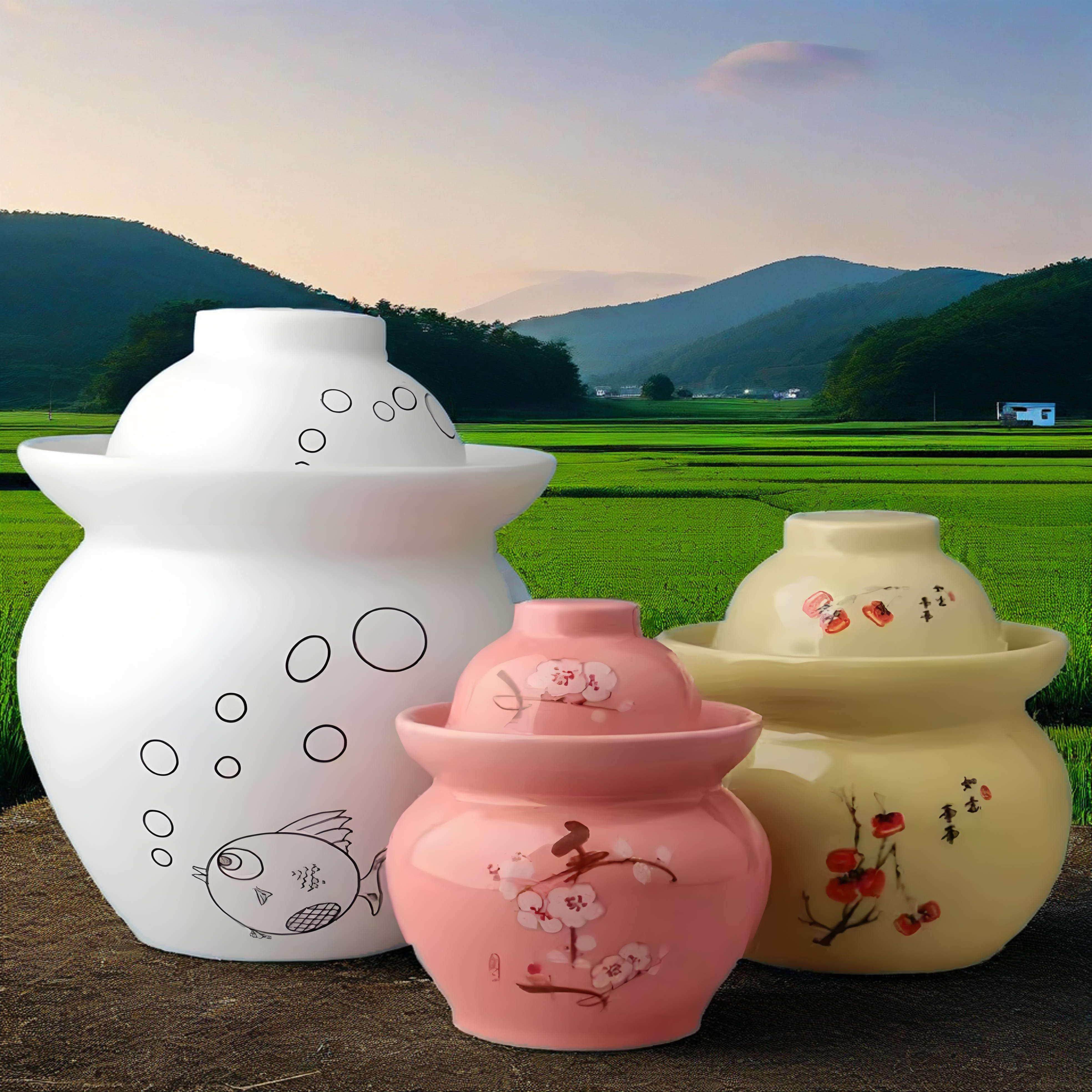 景德镇陶瓷泡菜罐家用腌菜罐子密封罐泡菜坛子陶瓷罐子,厨房/烹饪用具,泡菜罐/坛,淘宝优惠券,粉丝福利购,淘宝优惠卷