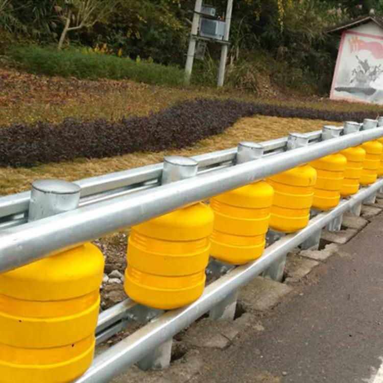 道路交通安全防撞设施速滚筒式防撞护栏反光圆柱形旋转防撞桶