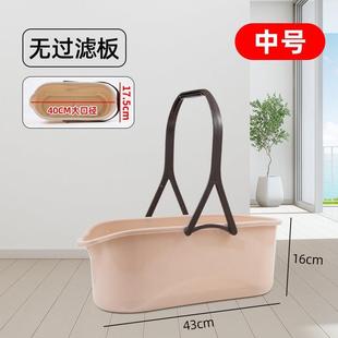 .拖把桶储水桶长方形手提洗车桶家用塑料加厚大号清洗拖把拖地桶