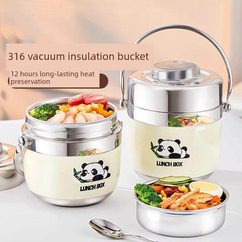 德国保温饭盒上班族学生专用316不锈钢大容量饭盒袋便当盒保温桶