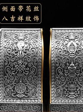 全铜材质佛龛可放3寸10公分小佛像随身佛嘎乌盒底座佛具桌面佛堂