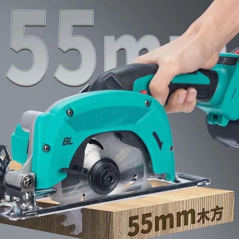 大功率5/6寸充电式单手锯电圆锯多功能木材石材切割机锂电手提锯