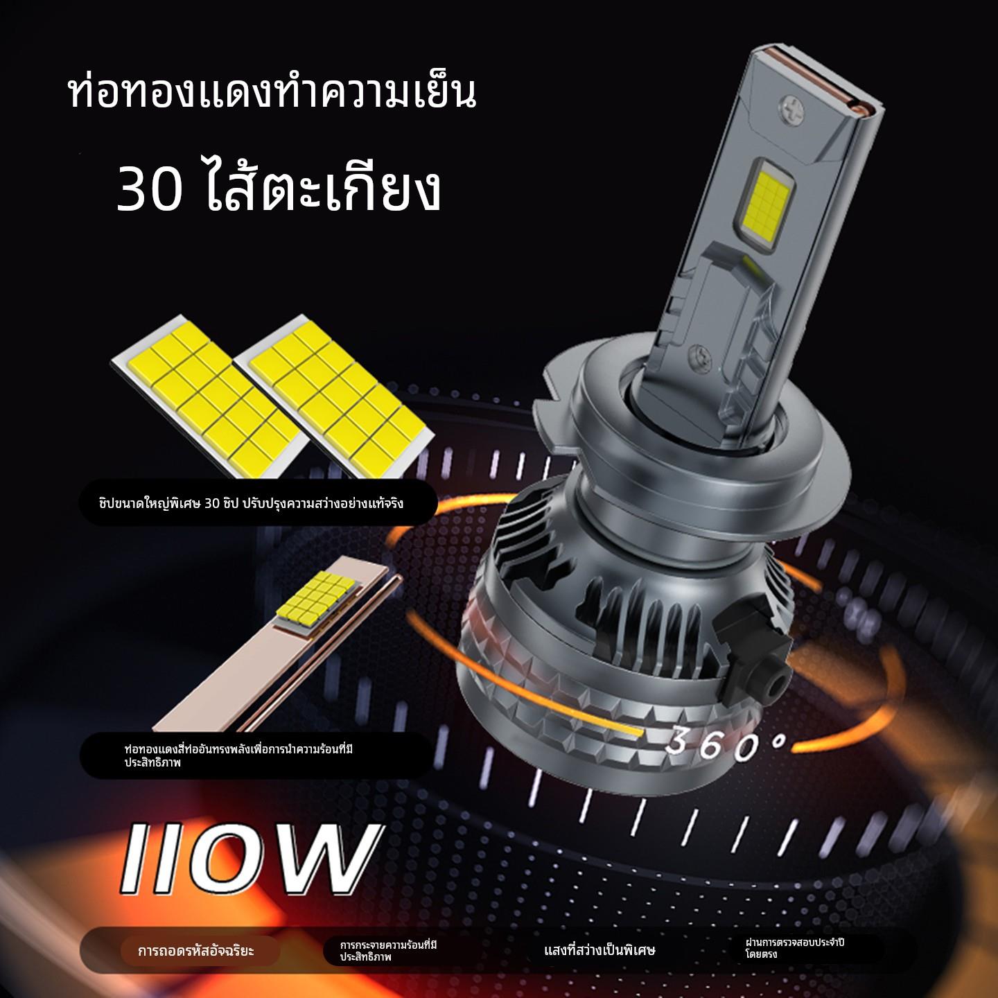 24V货车超亮led前大灯H7H1H3远近光改装强光H4远近一体大灯泡激光