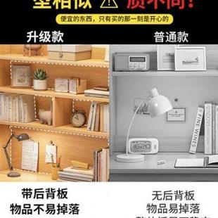 书桌书架一体带书柜北欧简约家用卧室电脑桌台式 新款 学生学习写字