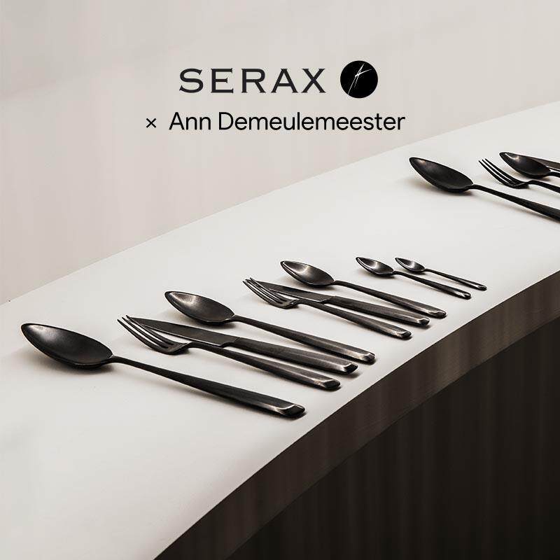 比利时Serax AnnDemeulemeester不锈钢餐具刀叉 西餐牛排刀甜点勺