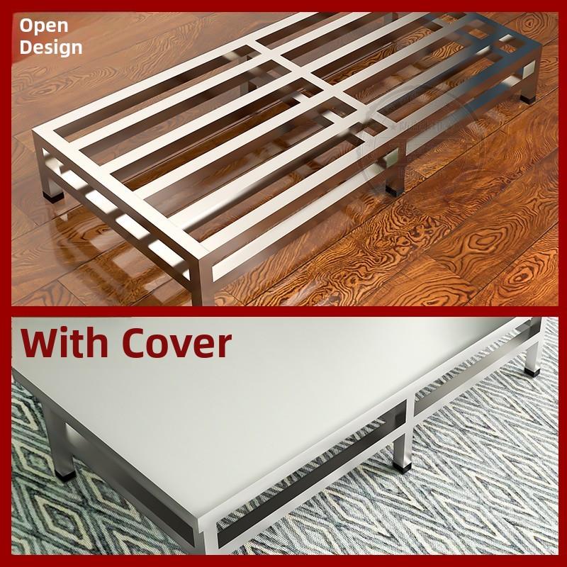 不锈钢托架空调垫高柜子增高鱼缸底座承重支架米面地台架加高垫板