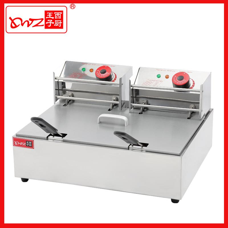广州王子西厨油炸机DF-83台式单缸双筛电炸炉薯条机餐饮厨房设备