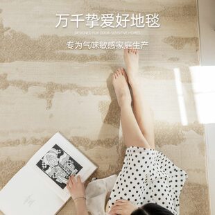 轻奢高级茶几毯防水防污免洗可擦卧室奶油风地垫 客厅地毯2024新款
