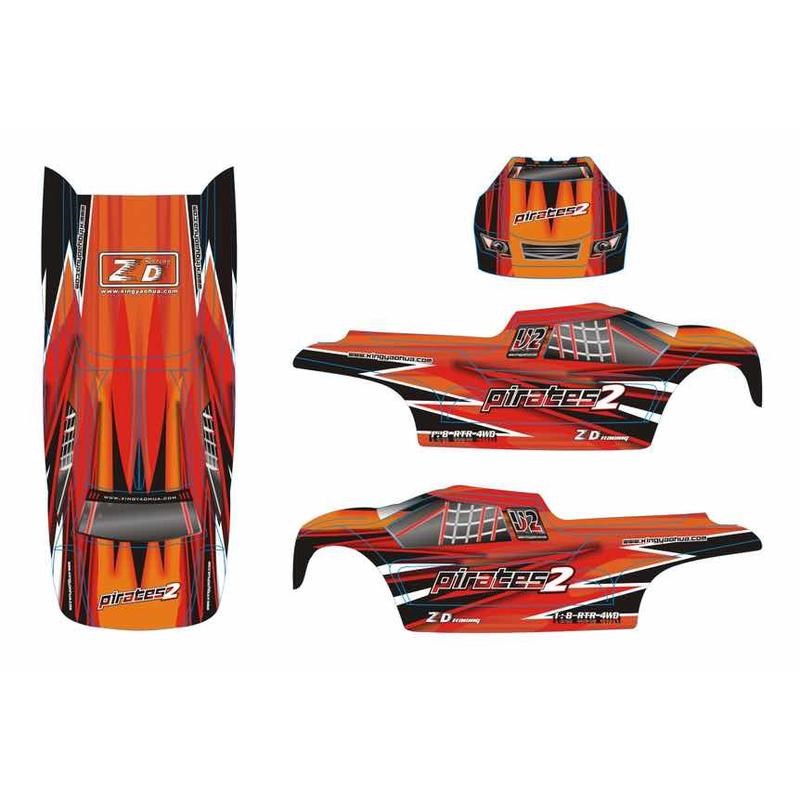 兴耀华zd08423B-v2电动卡车车壳组