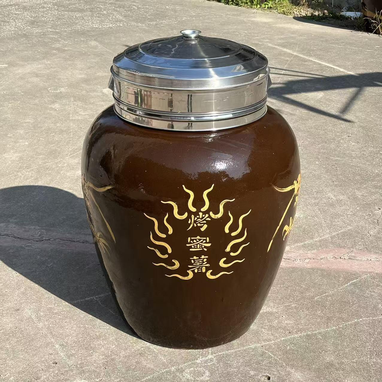 加厚烤地瓜机商用 木炭烤红薯瓦罐缸 烤冰糖雪梨炉子 烤红薯烤炉