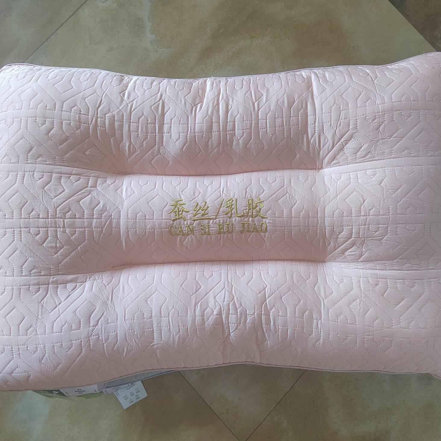 透气枕头杭绣蚕丝乳胶定型枕家居枕头舒适护颈椎助睡眠多功能枕芯